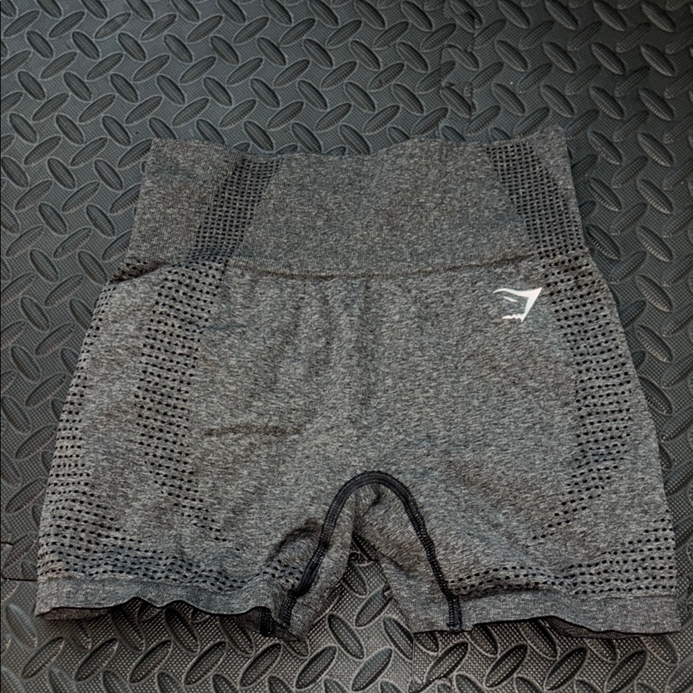 Gymshark Gray Athletic Shorts Seamless Design Moisture-Wicking